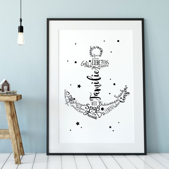 A3 Print Print Poster Family Anchor Love P78