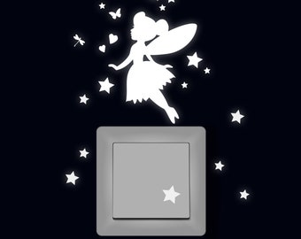 Fairy stars fluorescent light sticker M2214