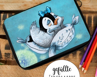 Trousse à crayons pingouin nom de fille fm143