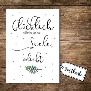 Ansichtkaart ansichtkaart print liefde geluk ziel pk150