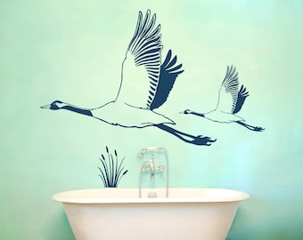 Wall tattoo wall sticker cranes birds M1431