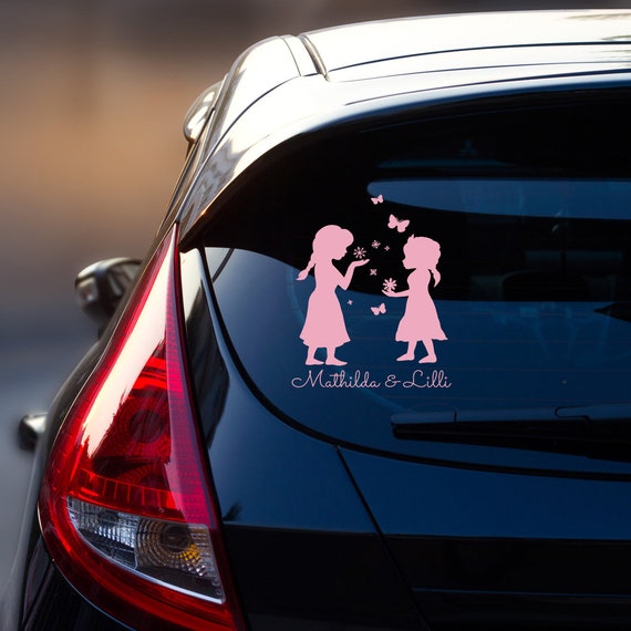 Snow Rear - Princess Etsy Name Queen Sticker Window Hong M1872 Snow Princess Car Kong