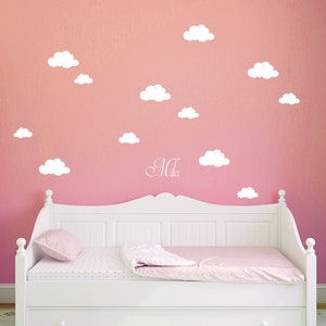 Wall sticker clouds clouds with names M1682 image 2