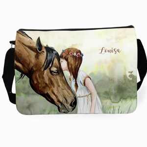 Schultertasche Schultasche Tasche mit Pferd tsu20 Bild 2