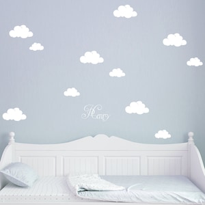 Wall sticker clouds clouds with names M1682 image 1