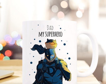 Geschenk Tasse Becher Vatertag Superhero ts453