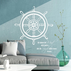 Tatuaje de pared adhesivo de pared volante marítimo M1485
