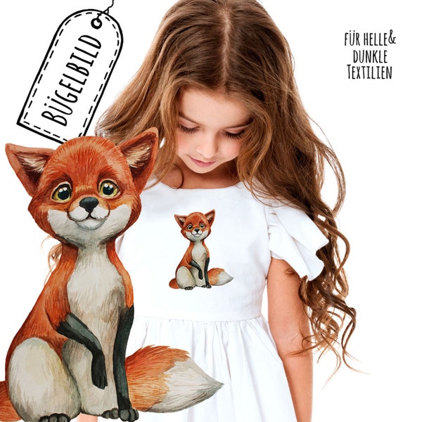 Bügelbilder Applikation Fuchs Füchschen Pfote Pfötchen hoch Bügelbild Patch Bügelmotiv Aufbügelbilder Kissen Shirt Taschen bb200