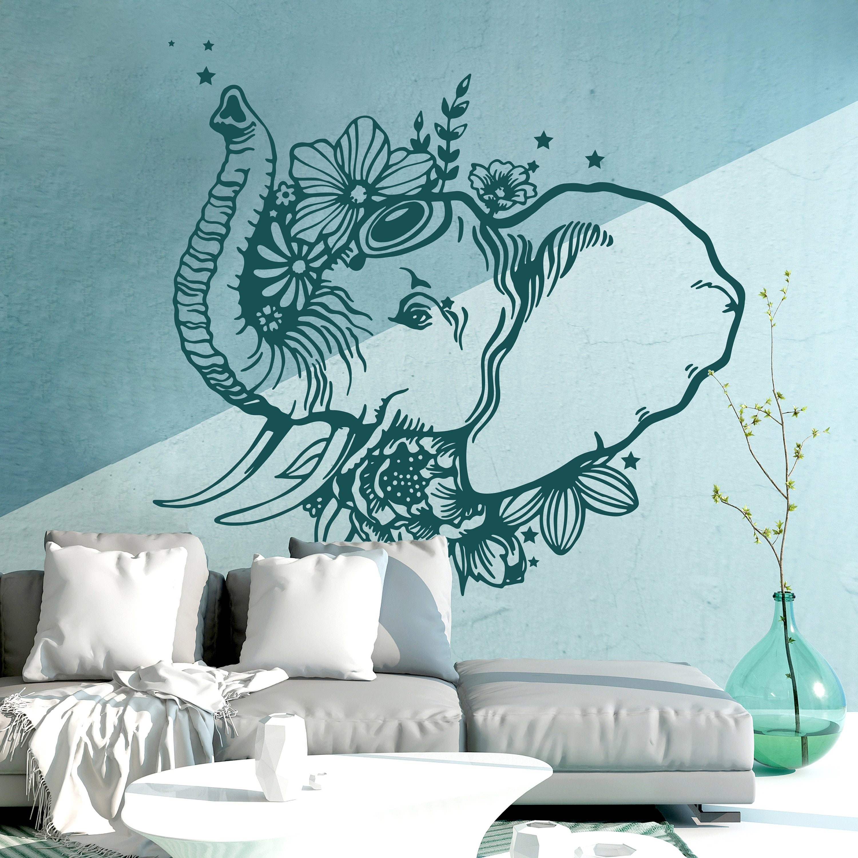 Wandtattoo elefant