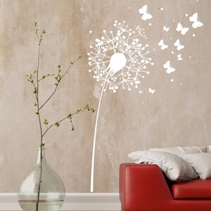 Wall tattoo dandelion butterflies dots 1347b xl image 3