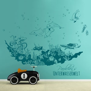 Wall sticker underwater world sea animals sea M1771