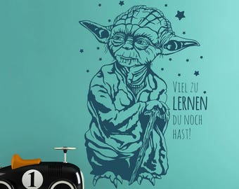 Wall Decal Yoda Jedi Master "Viel zu lernen..." M1912