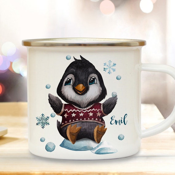 Tasse - Pinguin mit Spruch - Ich werde dich essen
