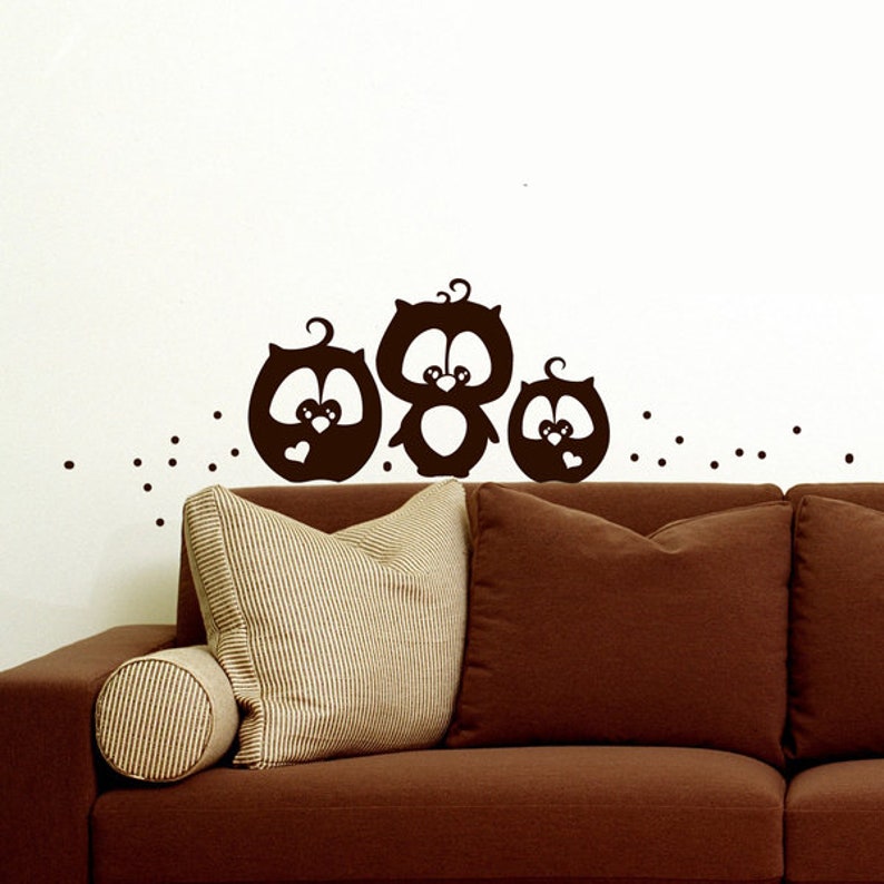 Wall tattoo wall sticker wall film owls M825 image 1