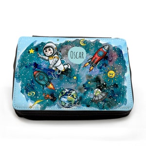 Estuche para lápices, bolsa para lápices, astronauta espacial fm61
