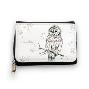 Wallet wallet with owl and name gk57