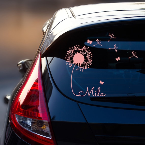 Buy Car Sticker Rear Window Baby Name Dandelion Online in India Etsy
