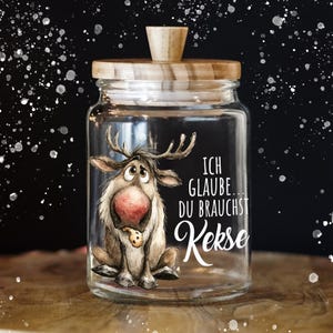 Cookie jar cookie tin storage jar moose I think you need cookies and wooden lid gift ksglb38