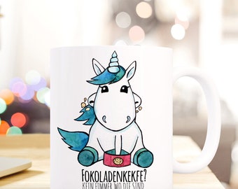 Geschenk Kaffee Tasse Einhorn Schoko Kekse ts336