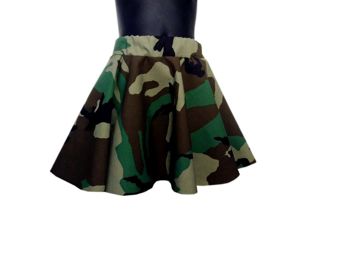 Girls Camouflage Skirt Camouflage Twirl Skirt Girls Jean Etsy