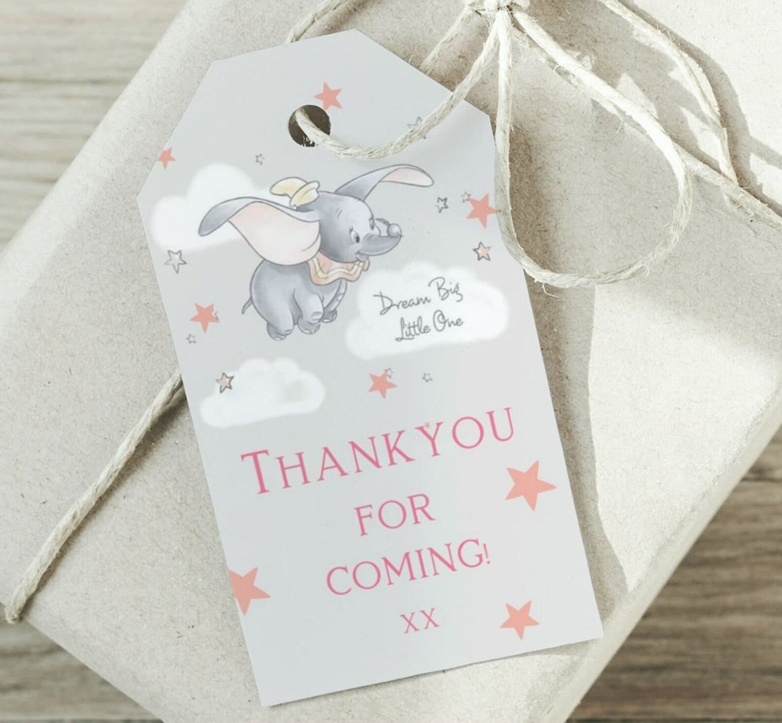 Editable Dumbo Favor Tags Dumbo Gift Tag Instant Download Dumbo Thank ...