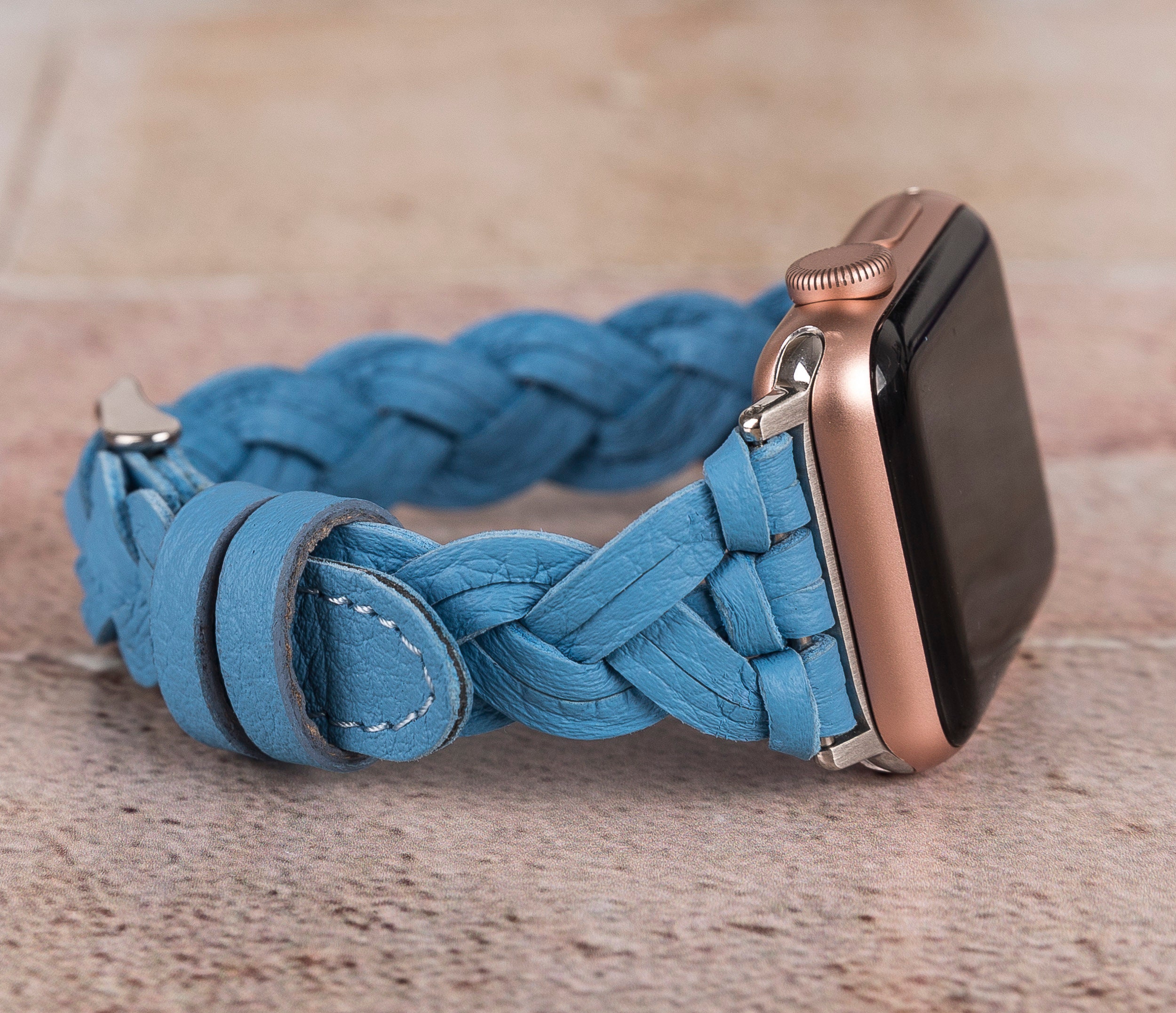 Leather Braided Style Apple Watch Band for iWatch Etsy