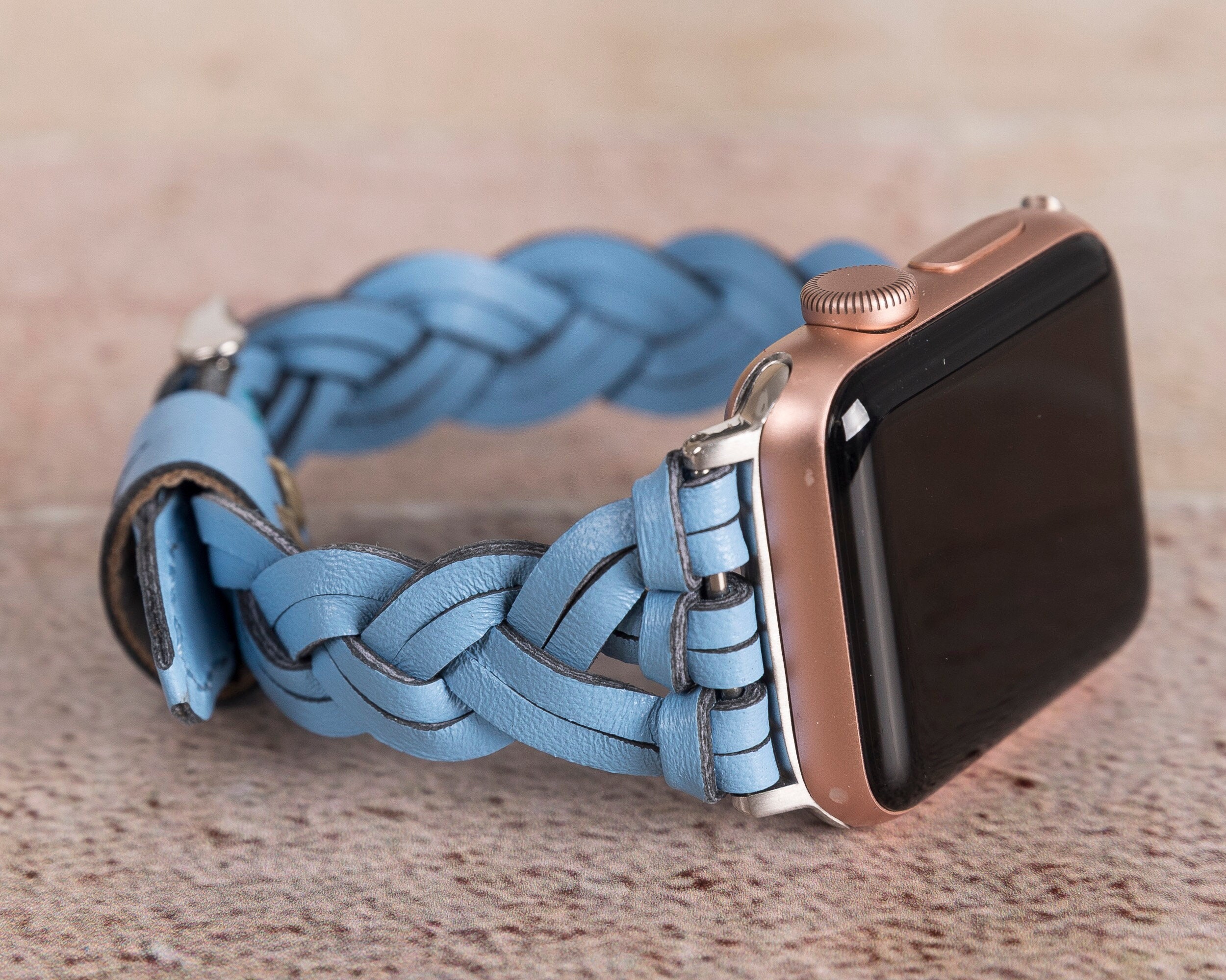 Leather Braided Apple Watch Band for 