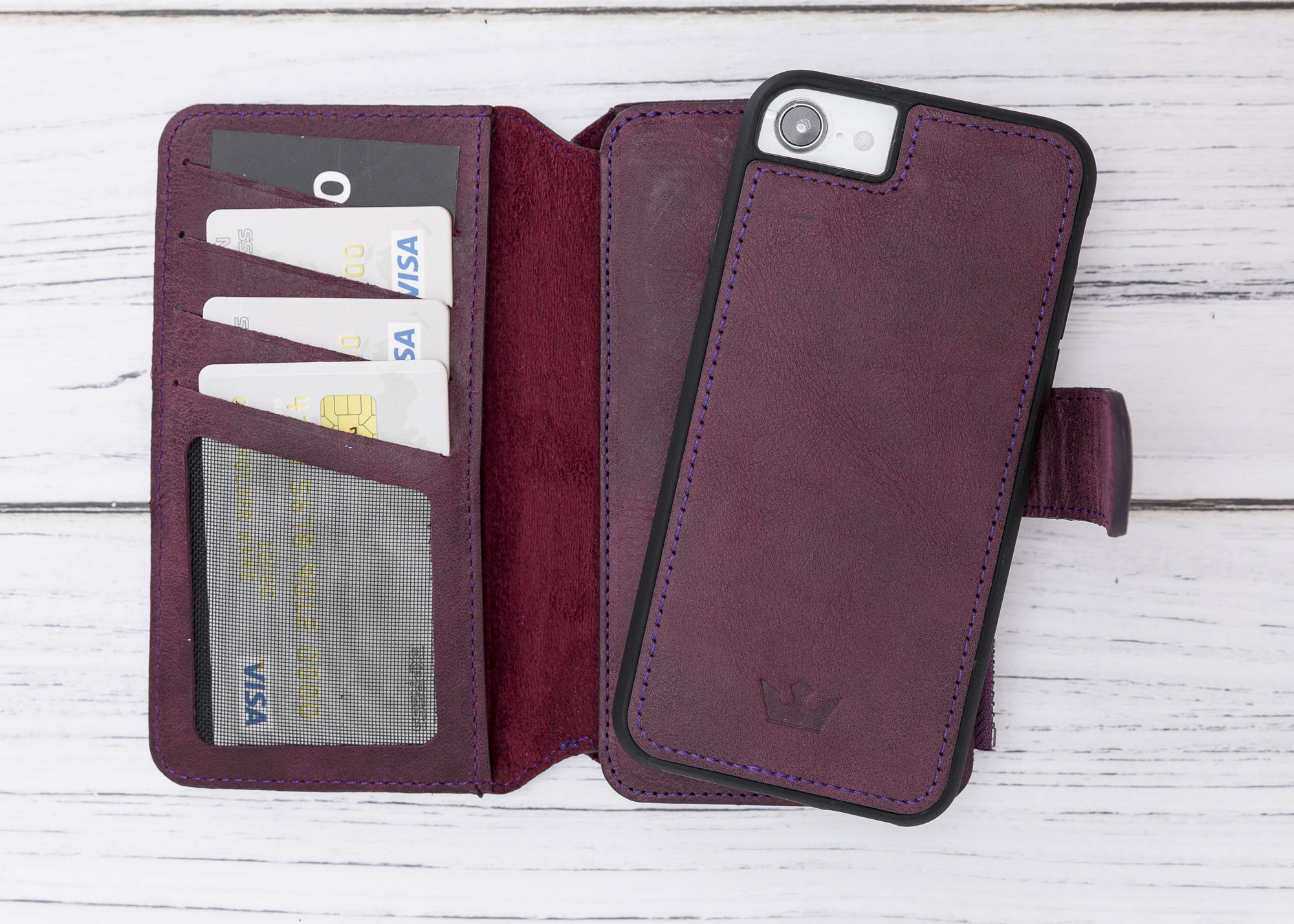 IPhone SE 2/7/8 Leather Wallet Case for Women I Etsy