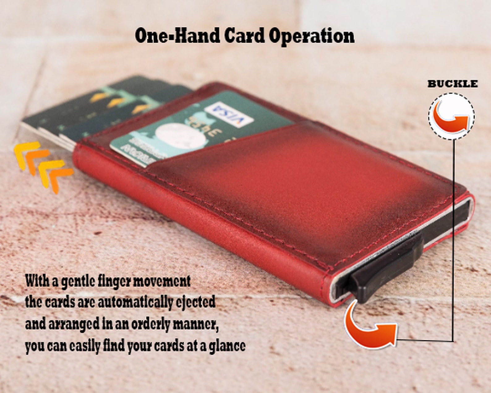 Personalized Leather Pop up Wallet for Women RFID Front Etsy