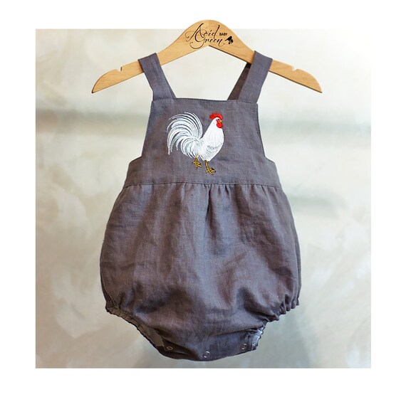 linen romper baby