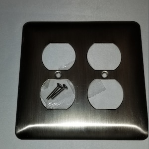 Metal Double Outlet Cover