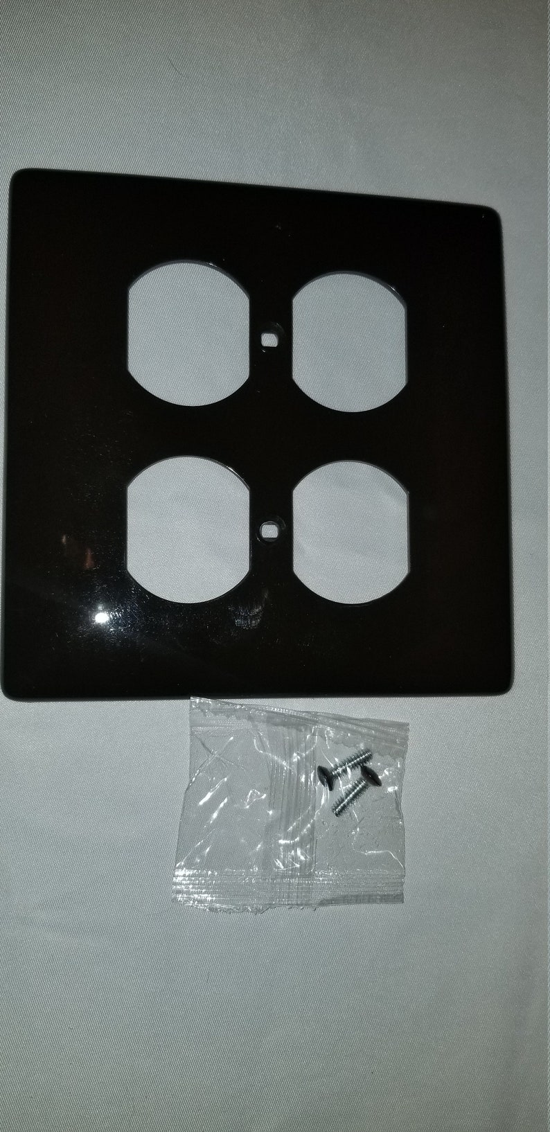 Double Outlet Cover Two Standard Outlets Plastic Etsy