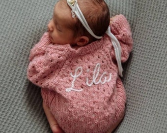 Personalised Hand Knitted Baby Cardigans & Jumpers | EXAMPLES ONLY - Do not purchase!