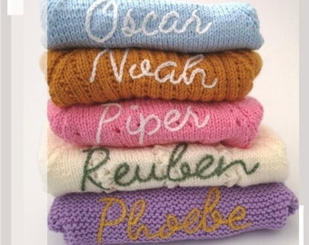 Send in your own knit to be Embroidered | Personalisation Service | Knitwear NOT included | Gift