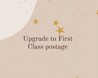 Upgrade to First Class postage