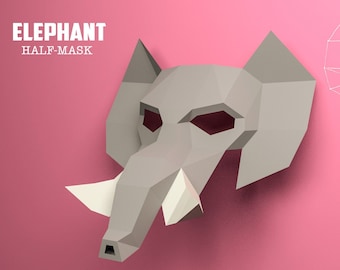 Elephant Party Mask  Etsy