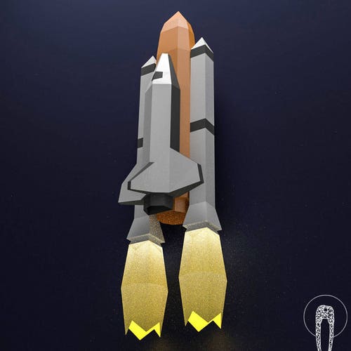 Space Shuttle Papercraft Nasa DIY 3D Space Ship Rocket pic