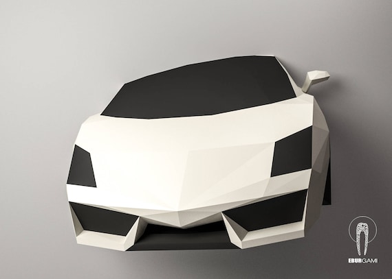 Car Papercraft Lamborghini Gallardo 3d Papercraft Build Your Etsy Uk