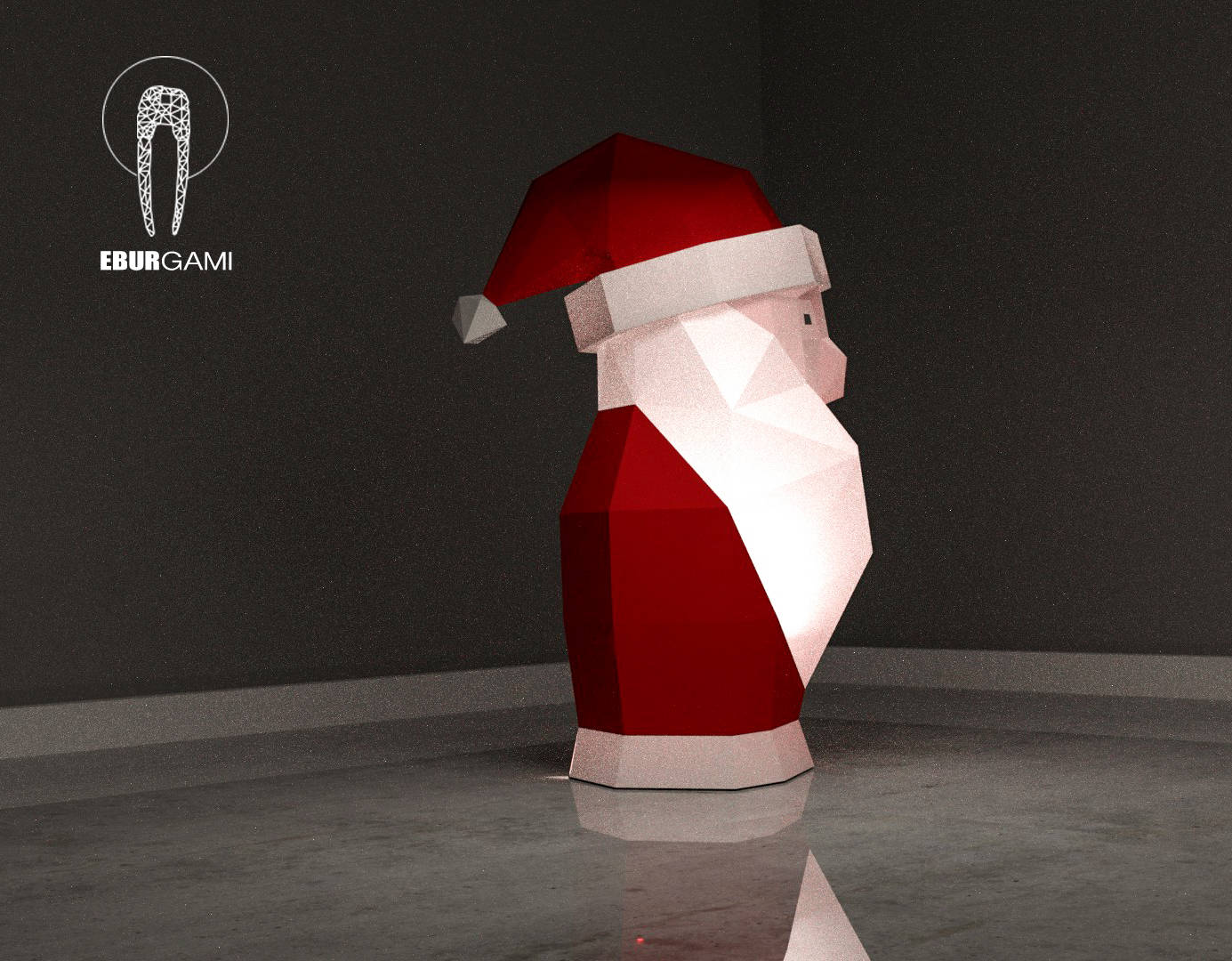 Low Poly XXL DIY Santa Claus Papercraft, Create Your Own 3D Paper Craft ...