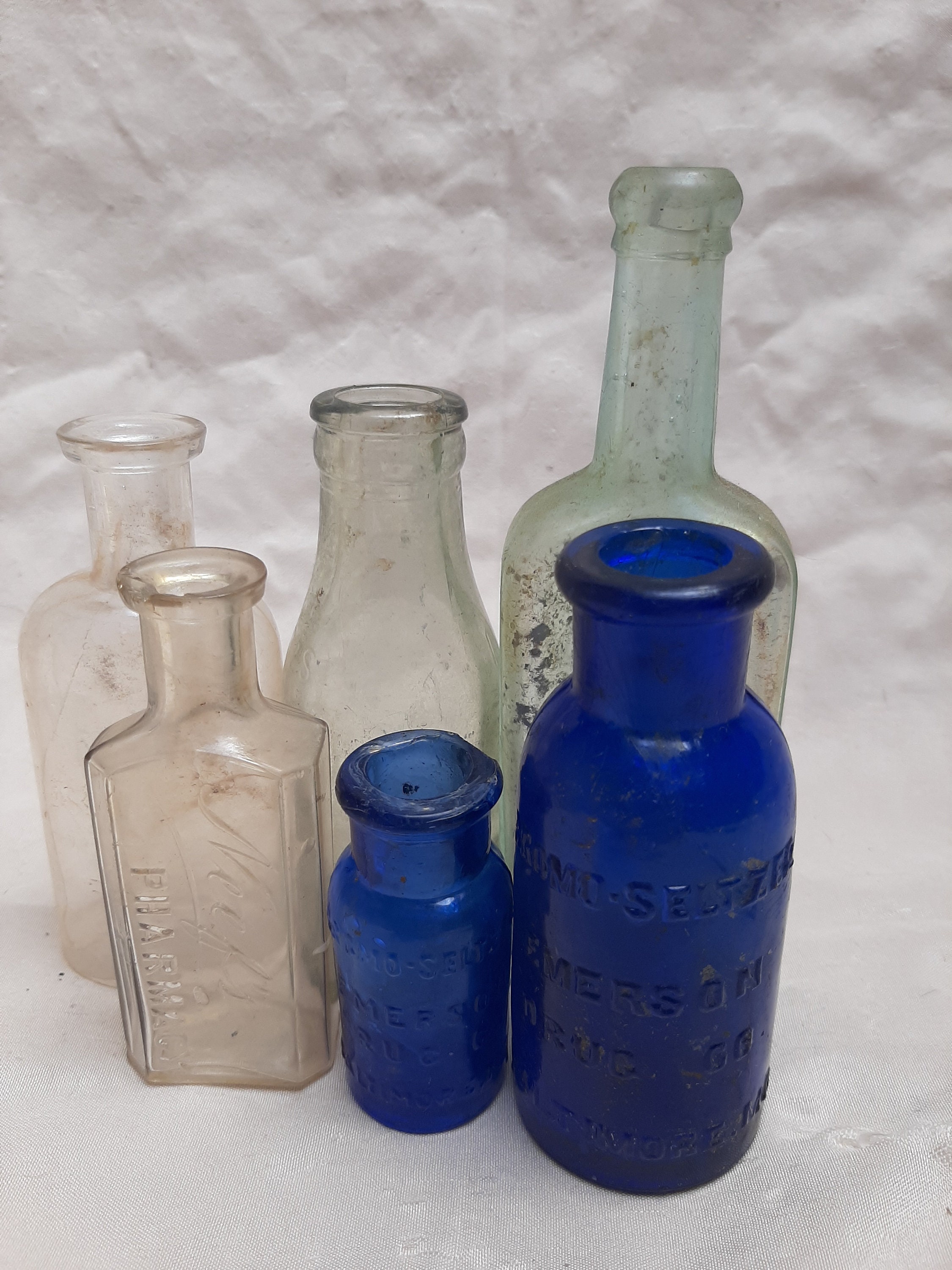Lot of 6 antique medicine bottles Etsy
