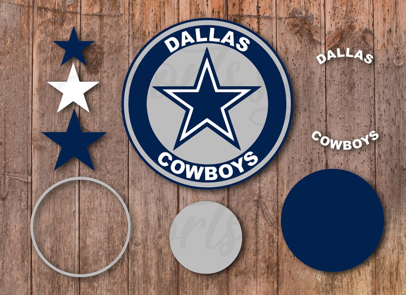 Dallas Cowboys SVG png pdf eps dxf File Cutouts Files Logo Silhouette Cricut Files Stencils Decals Team Sport AT/&T Stadium football