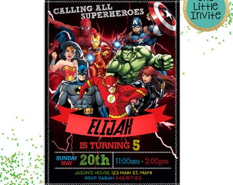 Anniversaire De Super Heros Etsy Anniversaire De Super Heros Etsy