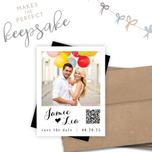 QR Save the Date Custom Photo Strong Magnets –  Perfect Keepsakes for Your Wedding, Best Wedding 2025 |  Best Save the Date