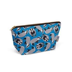 Badgers Bag, Really useful bag, Pencil case, Wash bag,  Zip Pouch, Wet Bag, Make-up bag, Toiletry Bag, Pool bag, Organic Cotton,