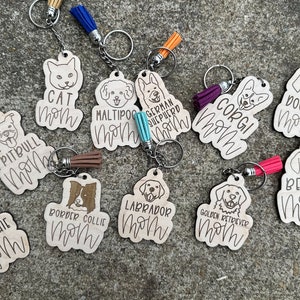 Dog Mom Keychain