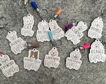 Dog Mom Keychain
