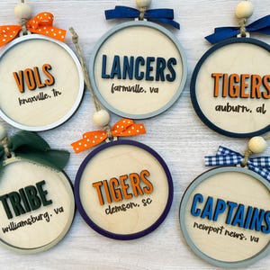 School Mascot Ornament: Spirit Decoration