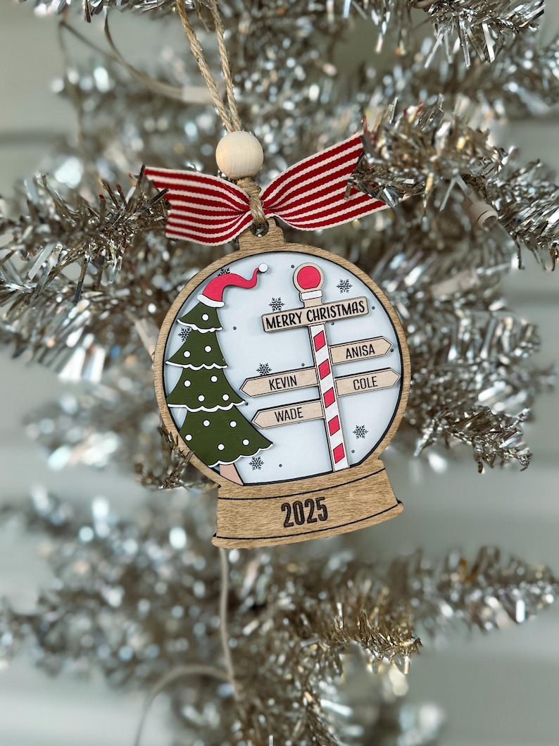 Family North Pole Personalized Christmas Ornament - Etsy