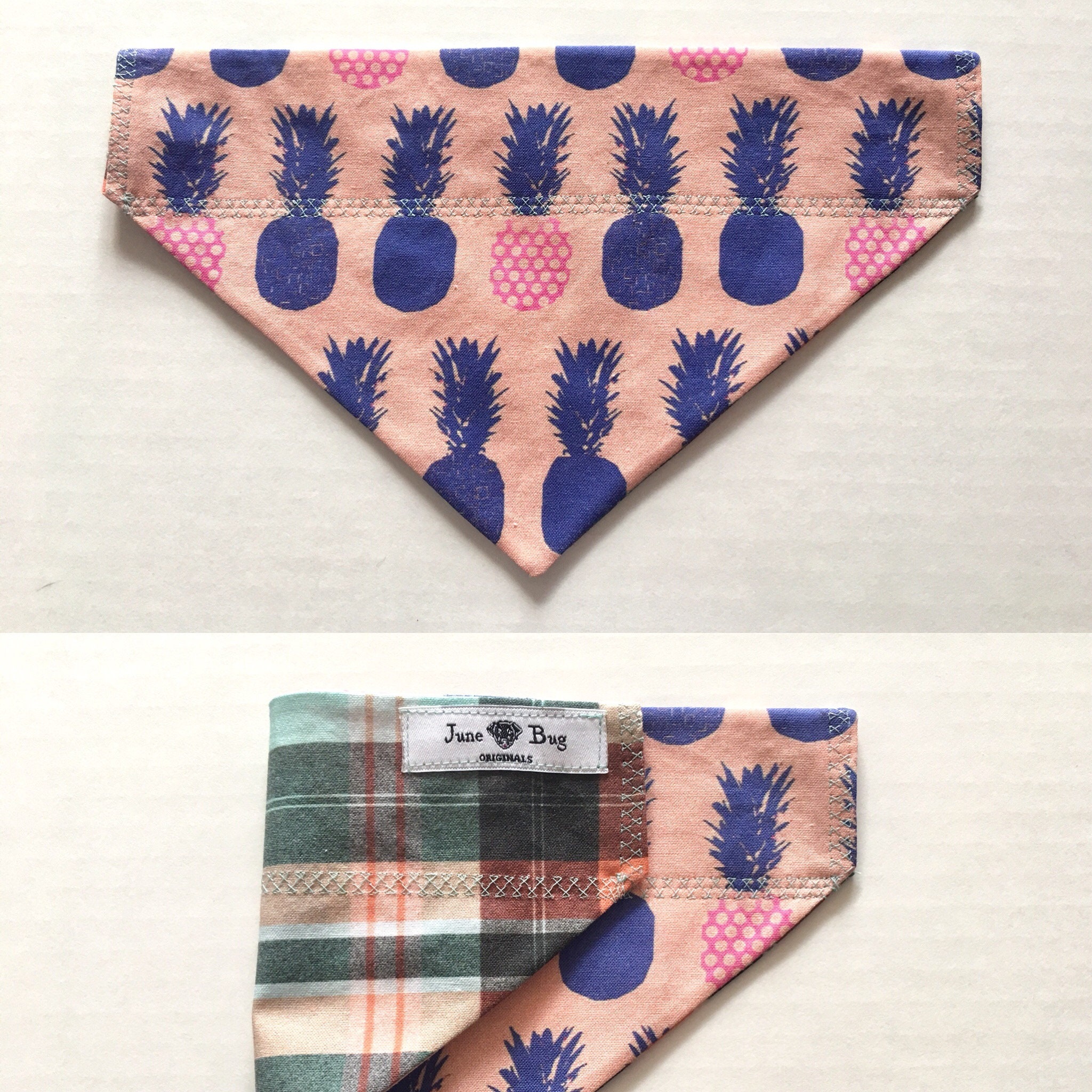 Pineapple Over the Collar Dog Bandana XXL Pineapple Over the Collar Dog Bandana XXL