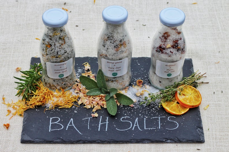 Vegan Plant Based Bath Salts Dead Sea Salt & Epsom Salts Etsy